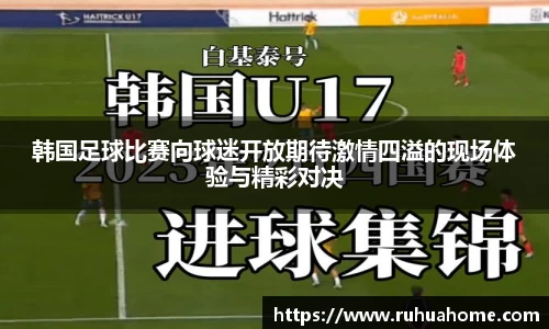 韩国足球比赛向球迷开放期待激情四溢的现场体验与精彩对决